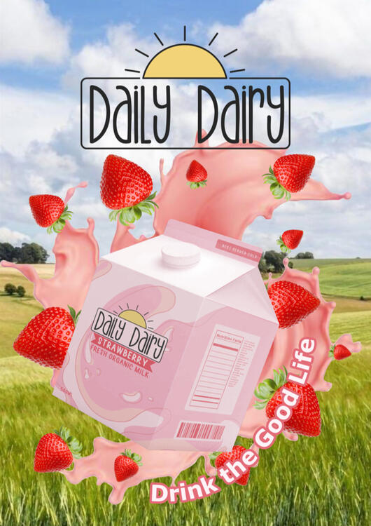 Strawberry Milk Ad